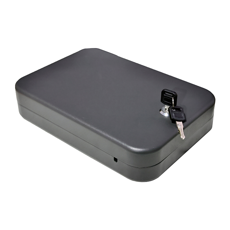 LB012K กล่องล็อคพร้อมกุญแจล็อคสำหรับปืนพกขนาดกะทัดรัด