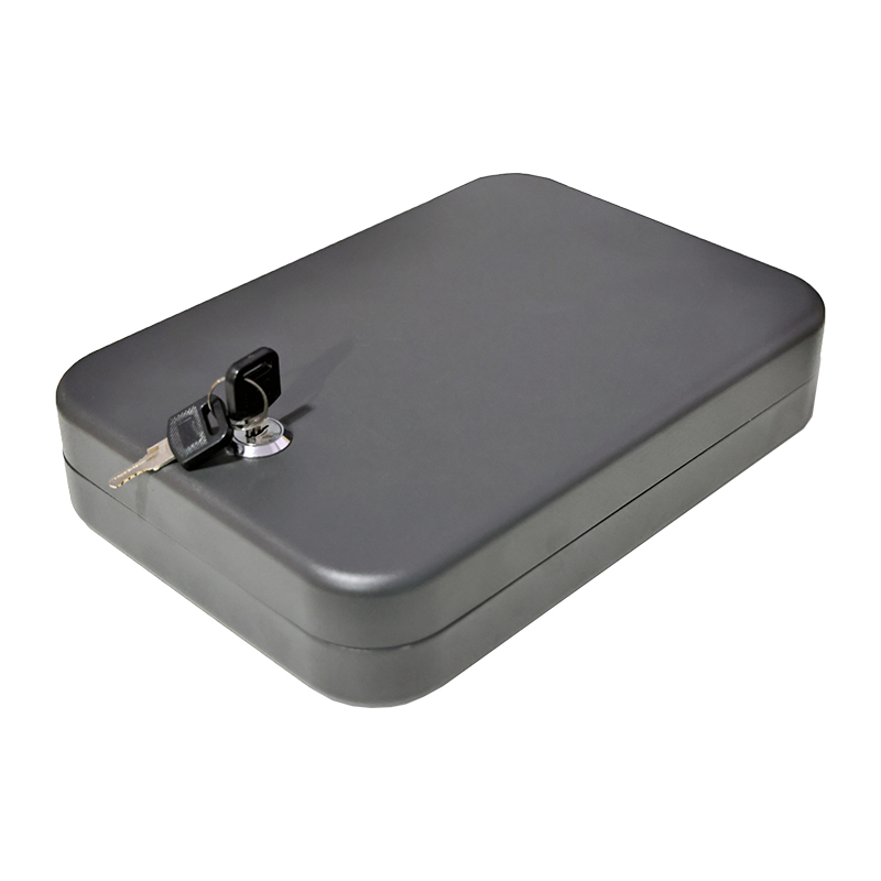 LB012K กล่องล็อคพร้อมกุญแจล็อคสำหรับปืนพกขนาดกะทัดรัด