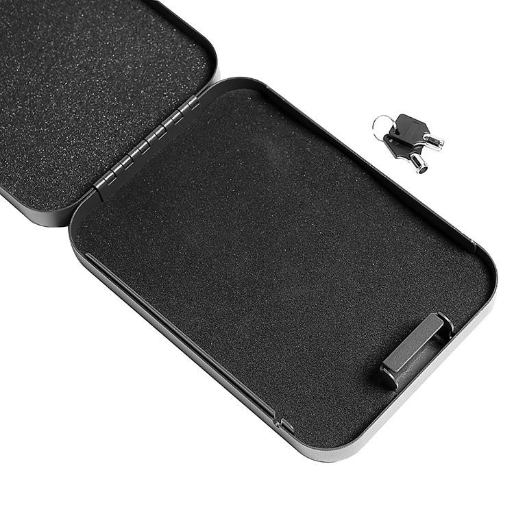 กล่องล็อค LB011K พร้อมกุญแจล็อคสำหรับปืนพกขนาดเล็ก